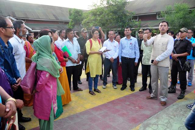 EDUCATION MINISTER INSPECTS T. G. HIGHER SECONDARY SCHOOL; EDUCATION MINISTER FELICITATED AT IMPHAL COLLEGE