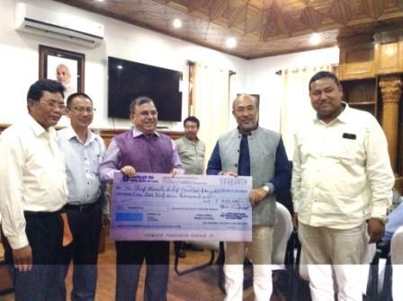 Rs. 17,28,557 DONATED TO CHIEF MINISTER’S RELIEF FUND