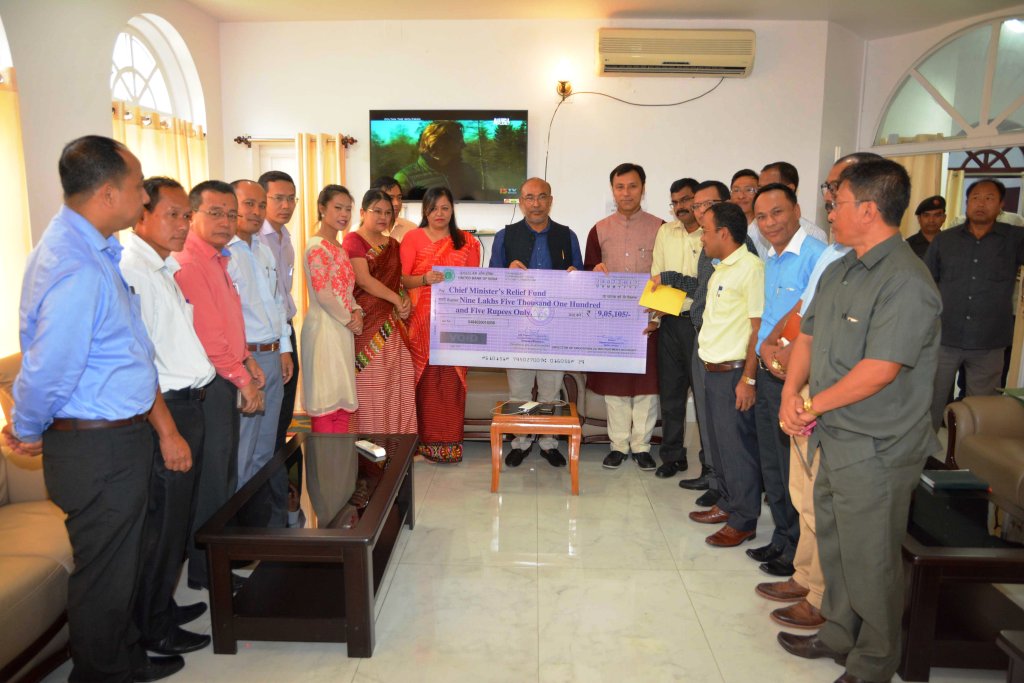 RS. 9.57 LAKH DONATED TO CM’S RELIEF FUND