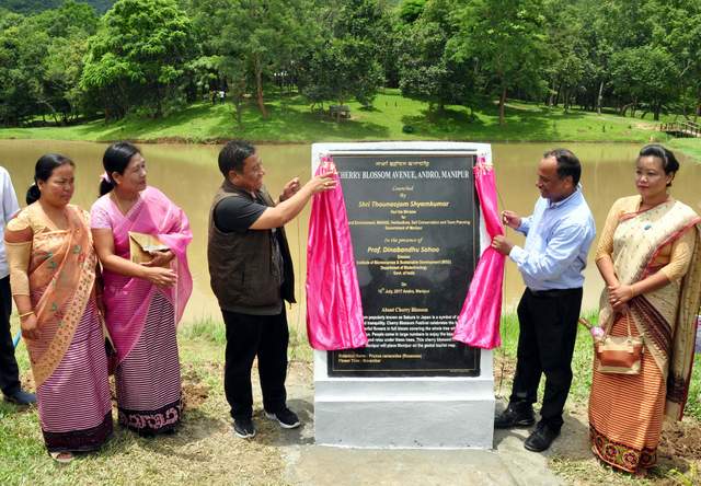 MINISTER SHYAMKUMAR INAUGURATES CHERRY BLOSSOM AVENUE