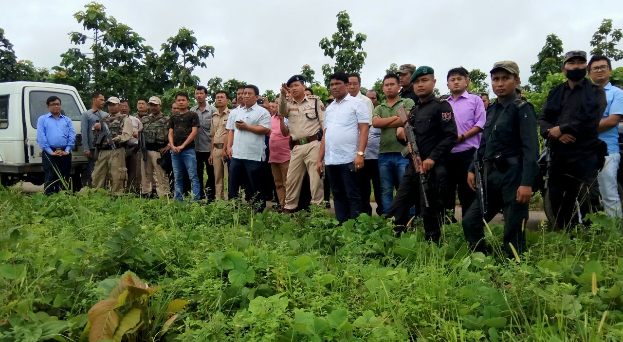 MINISTER SHYAMKUMAR INSPECTS ILLEGAL VILLAGES AT YAINGANGPOKPI LOCKHAO WILDLIFE SANCTUARY