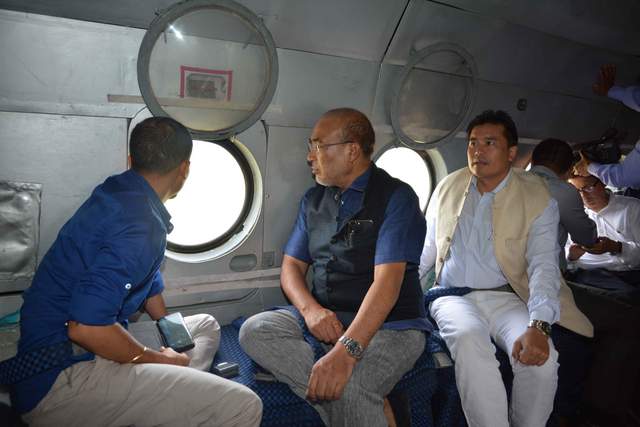 CM CONDUCTS AERIAL SURVEY OF FLOOD AFFECTED AREAS