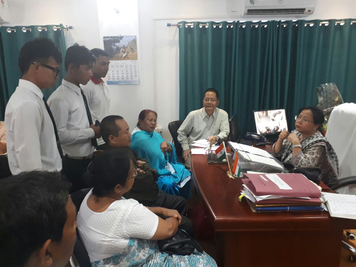 IDEAL BLIND SCHOOL STUDENTS CALLED OFF THE AGITATION AFTER MINISTER INTERVENES
