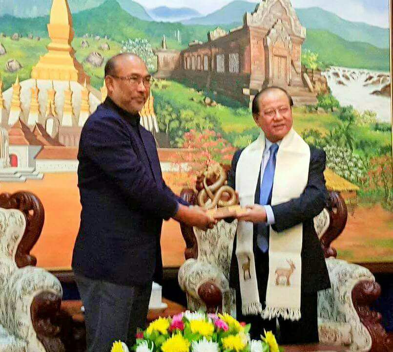 CHIEF MINISTER MOOTS PEOPLE TO PEOPLE CONNECTIVITY BETWEEN MANIPUR AND LAOS