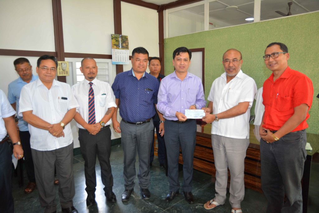 Rs 10.9 LAKH DONATED TO CHIEF MINISTER’S RELIEF FUND